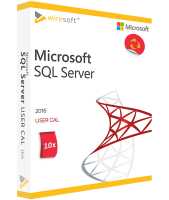 MICROSOFT SQL SERVER 2016 - 10 PACK USER CAL MICROSOFT SQL SERVER 2016 - 10 PACK USER CAL