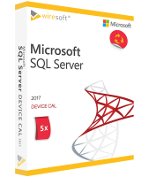 MICROSOFT SQL SERVER 2017 - 5 PACK DEVICE CAL MICROSOFT SQL SERVER 2017 - 5 PACK DEVICE CAL
