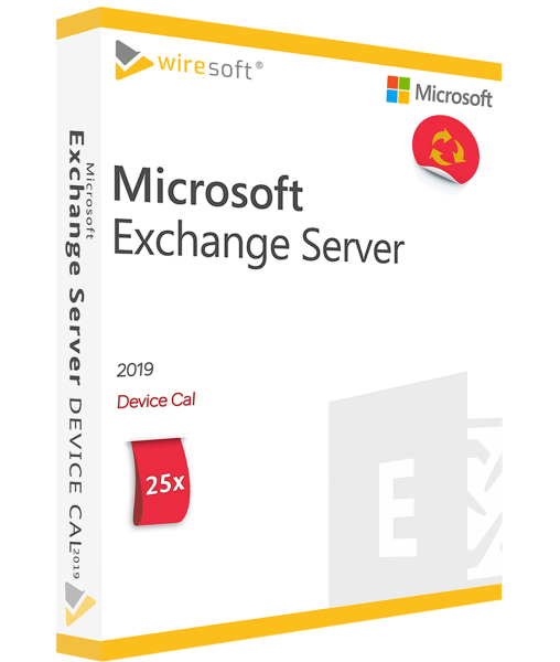 MICROSOFT EXCHANGE SERVER 2019 - 25 PACK DEVICE CAL